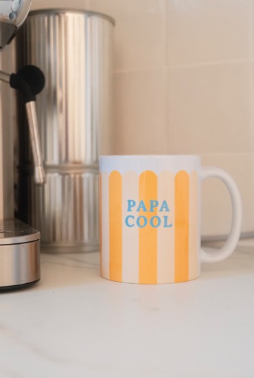 Mug festonné Jaune et beige...