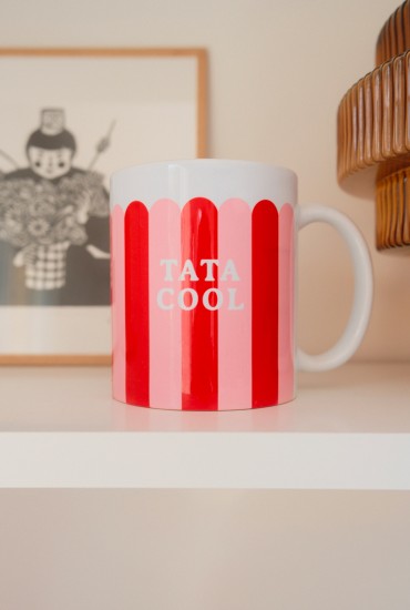 Mug festonné Rose et rouge...