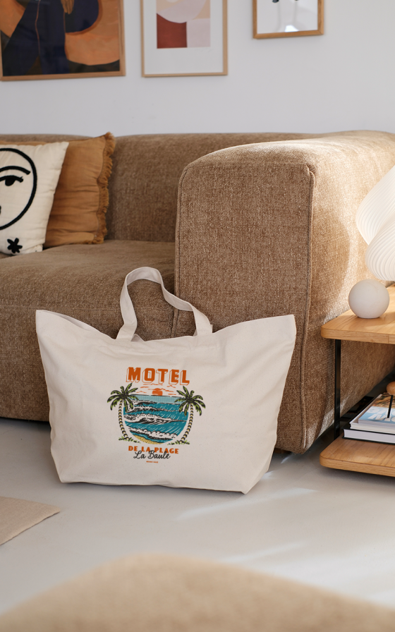 Maxi cabas Motel de la plage - Personnalisable