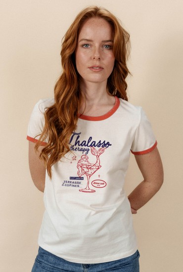 T-shirt femme bicolore...