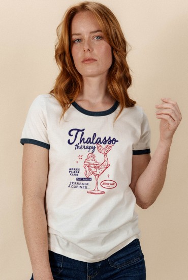 T-shirt femme bicolore...