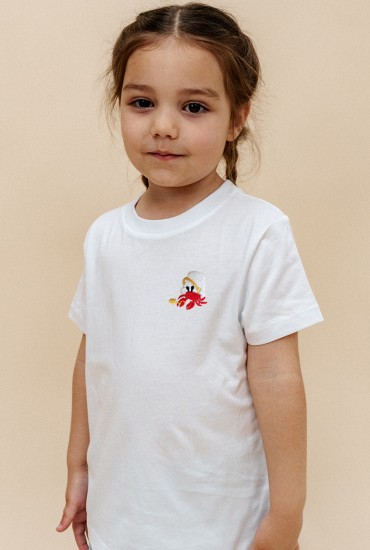 T-shirt enfant brodé Crabe...