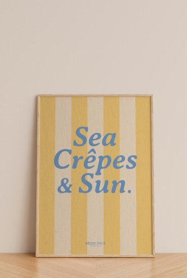 Affiche à rayures Sea,...