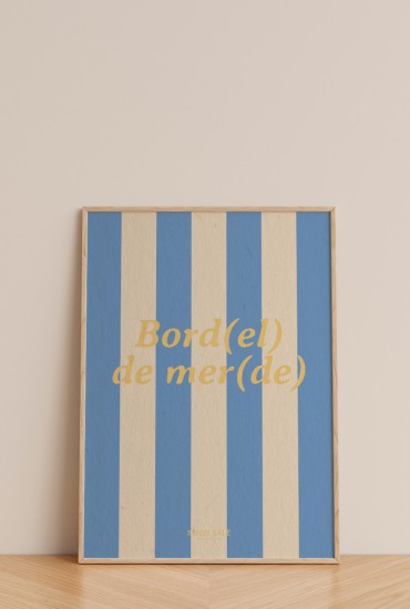Affiche à rayures Bord(el)...