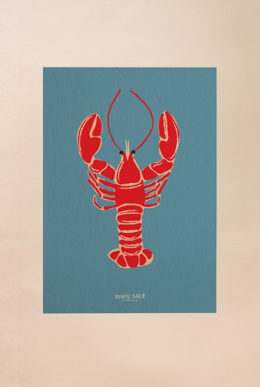 Affiche Homard rouge