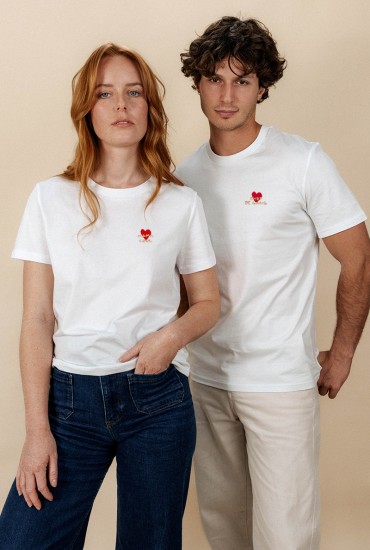 DUO T-shirts Adultes blanc...