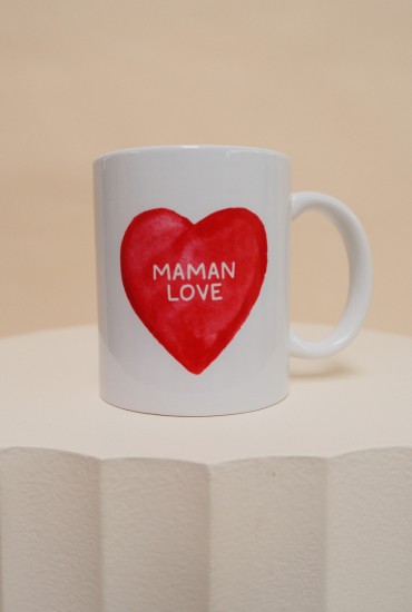 Mug Grand coeur rouge -...