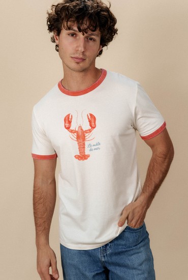 T-shirt homme bicolore...