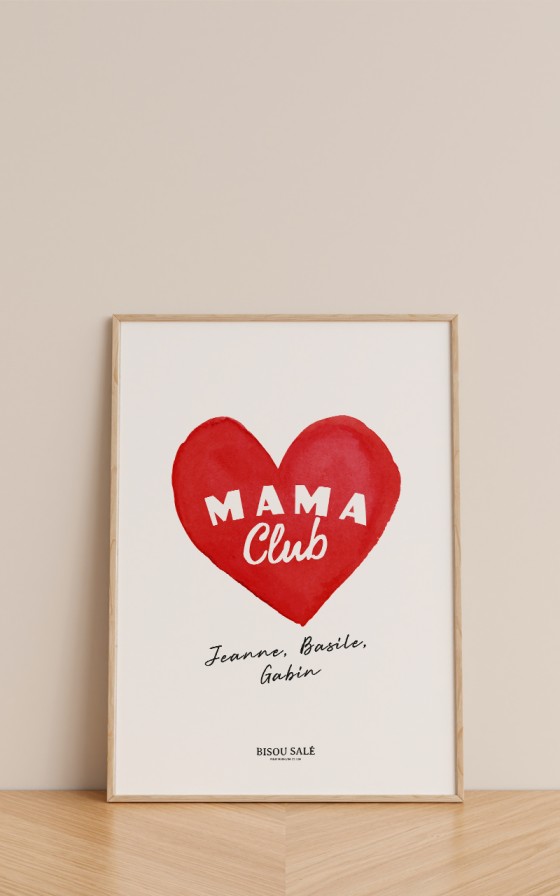 Affiche Mama Club - Personnalisable