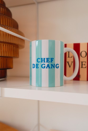 Mug rayures vertes à...