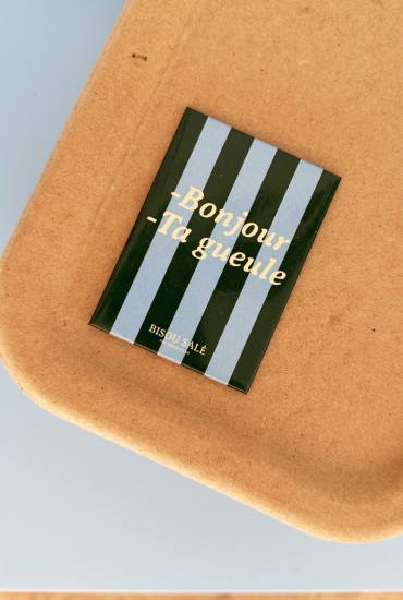 Magnet rayé Bonjour - Ta...
