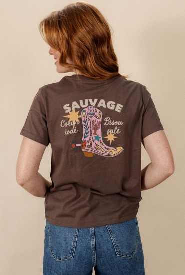 T-shirt femme Botte Sauvage