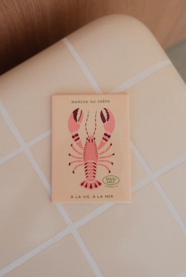 Magnet Homard rose