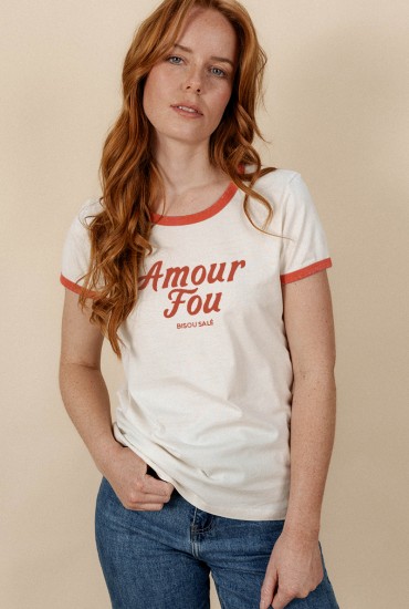 T-shirt femme bicolore...