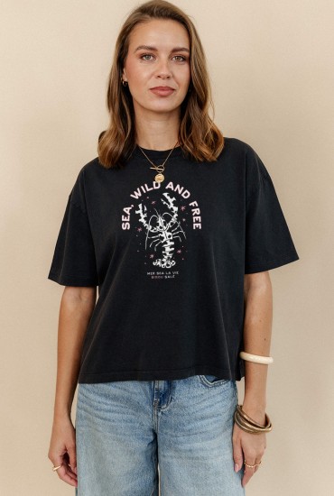 T-shirt vintage femme Sea,...