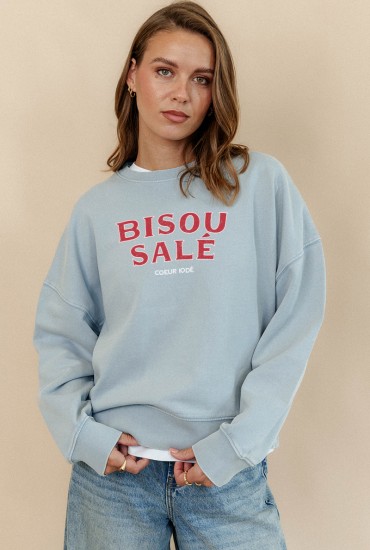 Sweat vintage femme Bisou...