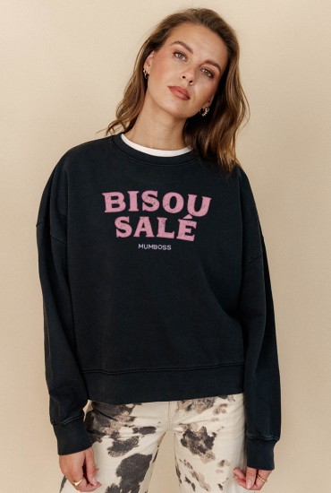 Sweat vintage femme Bisou...