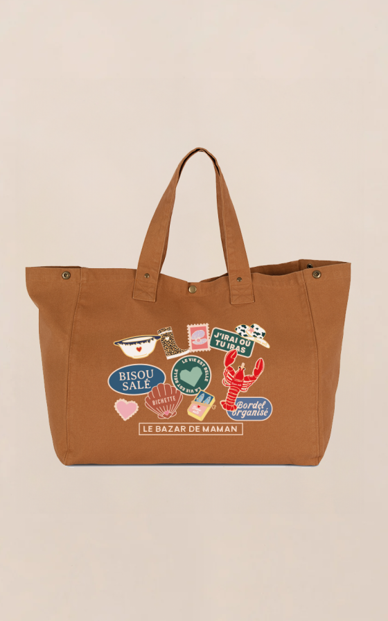 Grand cabas couleur Voyage Voyage - Personnalisable
