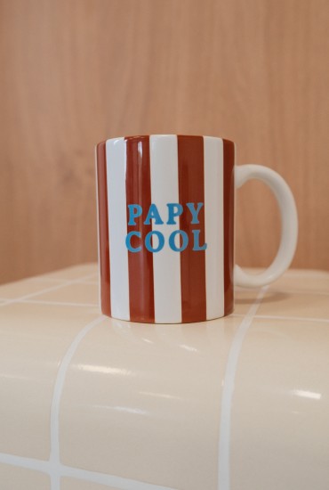 Mug Rayures chocolat -...