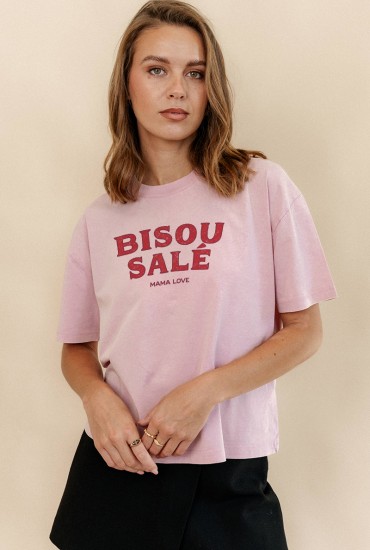 T-shirt vintage femme Bisou...