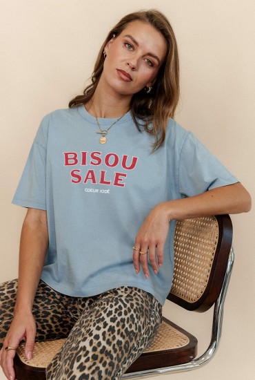 T-shirt vintage femme Bisou...