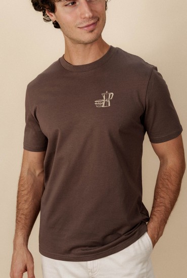 T-shirt homme Café Bisou salé