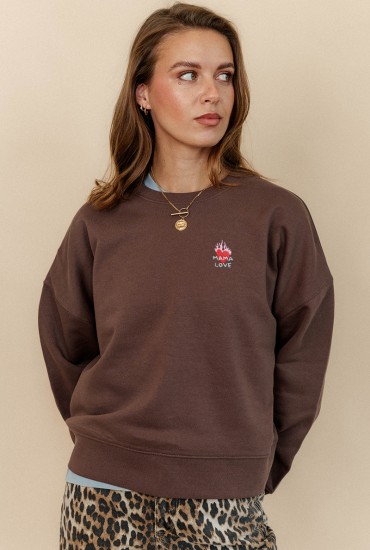 Sweat femme brodé Amour...