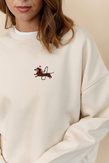 Sweat femme brodé Teckel...