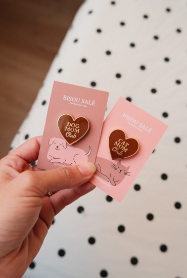 Pin's Coeur Cat mom club
