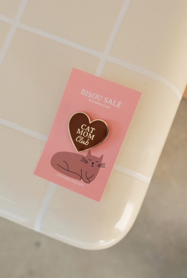 Pin's Coeur Cat mom club