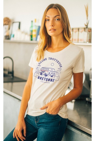 T-shirt femme Globe Trotteuse bretonne
