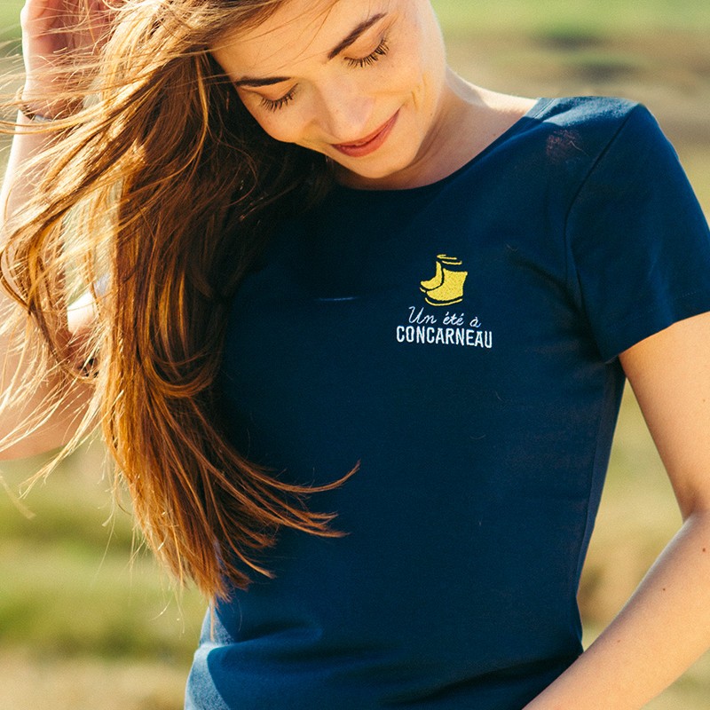 T-shirt breton femme - Un été à - Personnalisable - Breizh Club