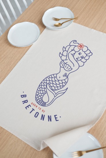 Torchon Born to be bretonne - Made in Bretagne