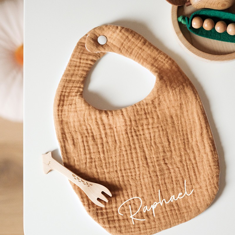 Bavoir Camel - Personnalisable