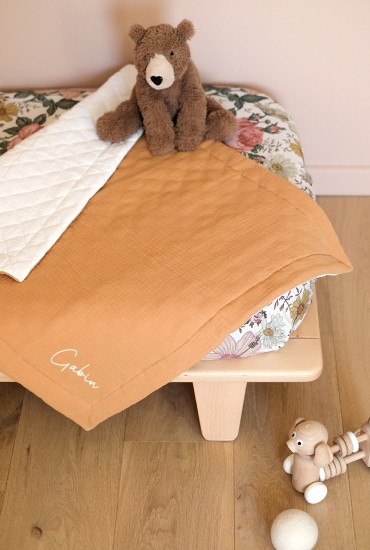 Couverture de naissance Camel - Personnalisable