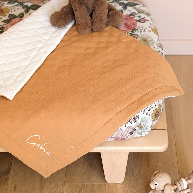 Couverture de naissance Camel - Personnalisable