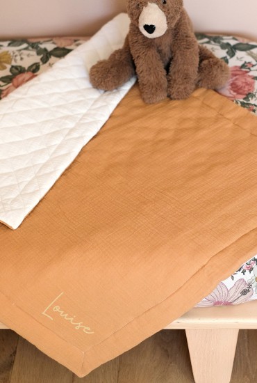 Couverture de naissance Camel - Personnalisable