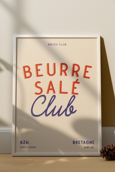 Affiche Beurre salé Club