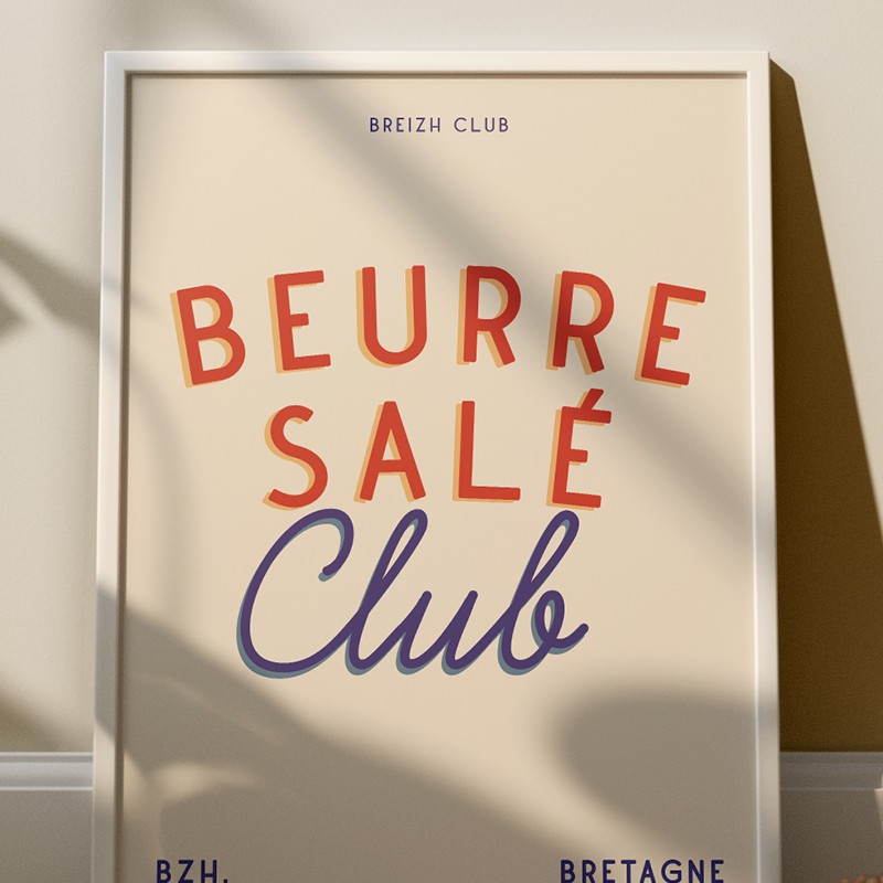 Affiche Beurre salé Club