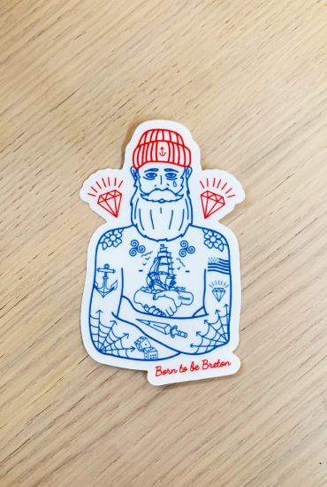 Stickers Born to be breton...