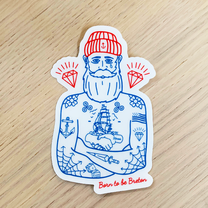 Stickers bretons - Born to be breton - Breizh Club